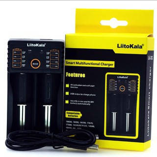 Sạc Pin Đa Năng Liitokala Lii-202 Hai Khe Pin Cho Pin 18650, AA, AAA, 26650