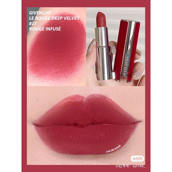 Son thỏi lì mịn Le Rouge Deep Velvet vỏ nhung đỏ