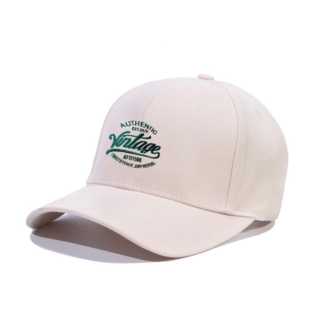 Mũ Lưỡi Trai Nón Kết Nhung Cao Cấp Thêu Chữ Vintage 489 Phong Cách Ulzzang Form Unisex Nam Nữ - Hazo