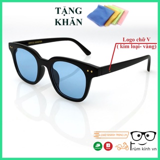 KÍNH GỌNG CHỮ NHẬT GM HÀN QUỐC XANH DƯƠNG- GỌNG KÍNH GIẢ CẤN HOTTREND 2021