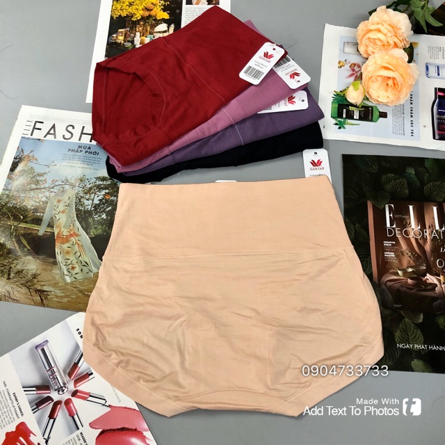[Hàng Thái Lan] Quần lót nữ cạp cao gen bụng chất cotton siêu mát W8887 | BigBuy360 - bigbuy360.vn