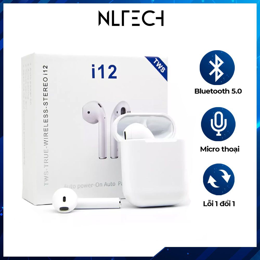 Tai nghe bluetooth Inpods I12 TWS - Lỗi đổi mới trong 30 ngày.