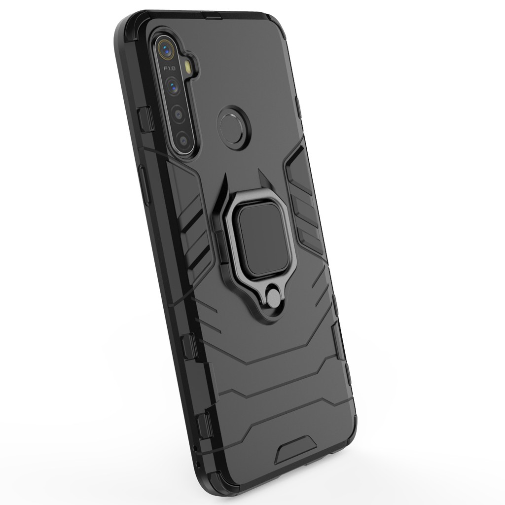 Ốp lưng Oppo Realme C3 / C3i / 6i / Realme 5 / 5i dùng chung Iron Man Iring chống sốc siêu bền giá đỡ xem phim