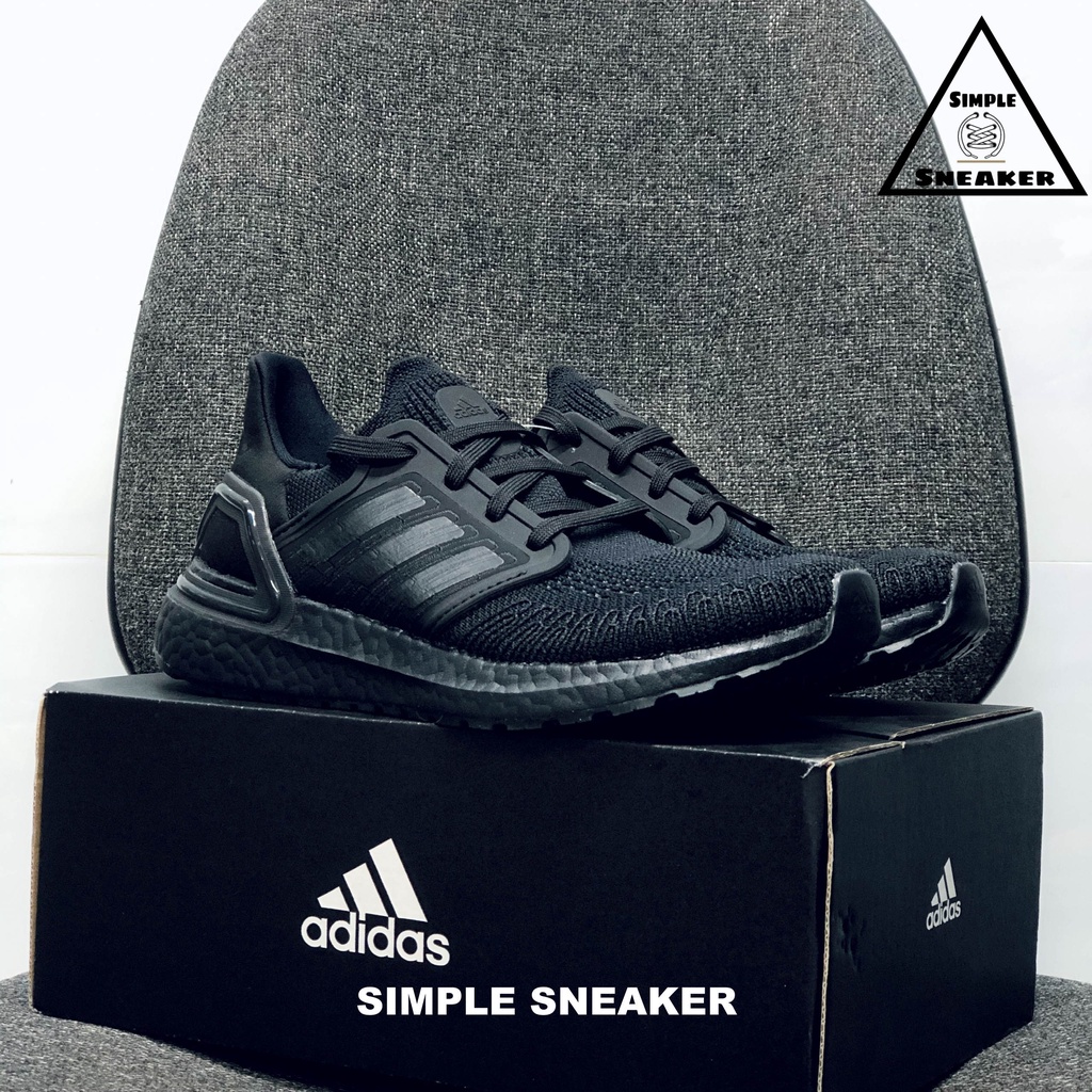 Giày Ultra Boost 20 Chính HãngFREESHIP Adidas Ultraboost 20 Triple Black- Giày Sneaker Thể Thao Unisex- Simple Sneaker