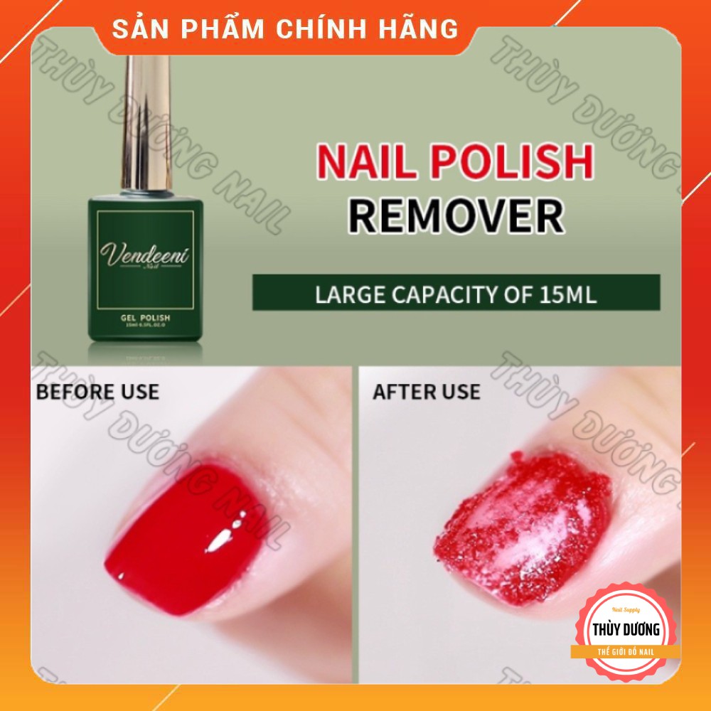 Dung dịch phá sơn gel Vendeeni Remove 15ml (không nóng da)