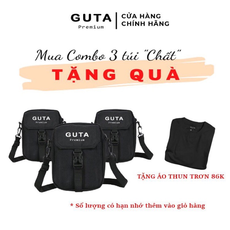 Túi Đeo Chéo Cao Cấp Nhỏ Gọn Tiện Dụng Thời Trang Đi Học Dành Cho Nam Nữ GUTA PREMIUM