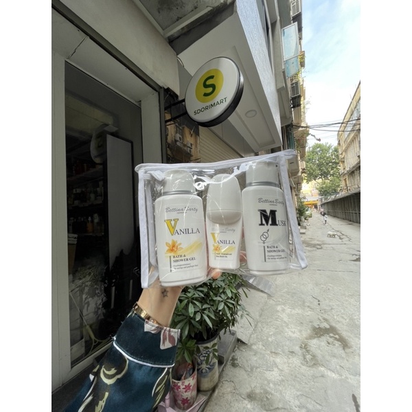 Set 3 sữa tắm du lịch Bettina hương Vanilla và Musk  Đức 🇩🇪
