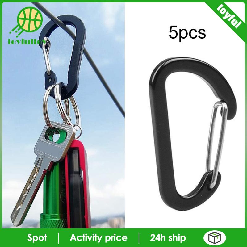 Set 5 Móc Khóa Chữ D Chống Gỉ Sét Chuyên Dụng Cho Câu Cá