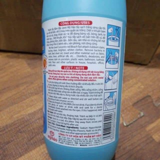 Nước tẩy quần áo Javel 550g