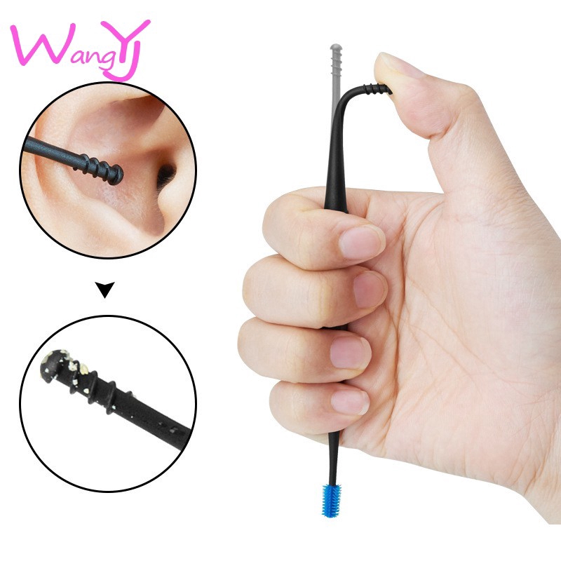 Dụng cụ mát xa tai hình xoắn ốc bằng silicon chất lượng cao