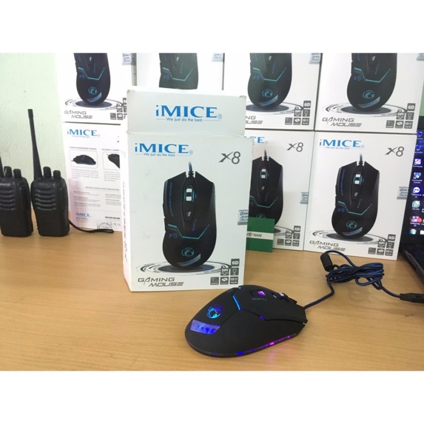 Chuột có dây Gaming iMice X8 - Bảo hành chính hãng 12 tháng!!!