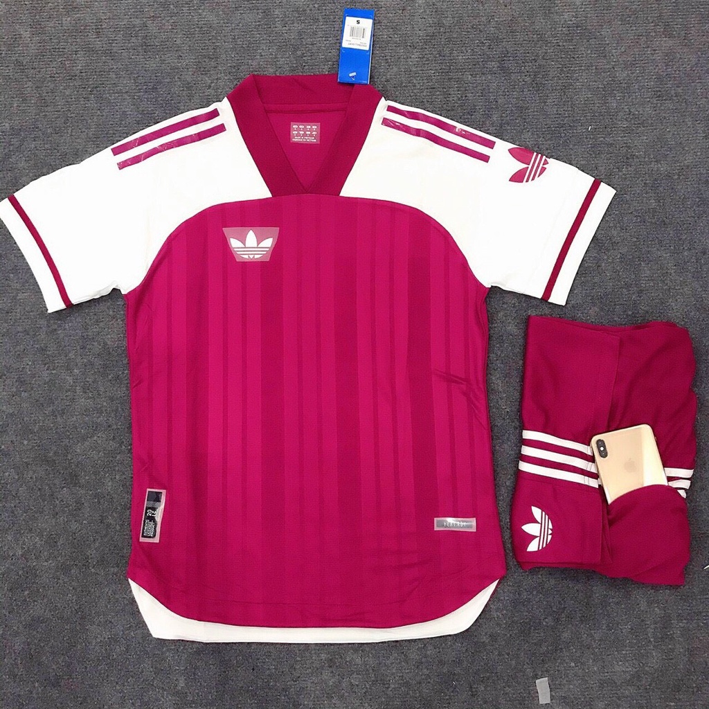 Áo bóng đá , Bộ Ba Lá ADIDAS phối màu Cam kết Y Hình - Hàng xịn