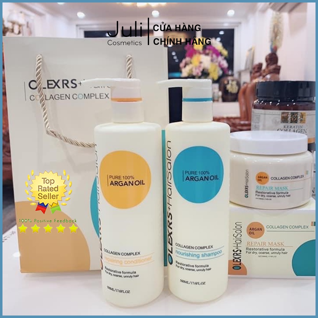 Bộ gội xả cao cấp Olexrs Hair Salon Argan oil 500ml/960ml