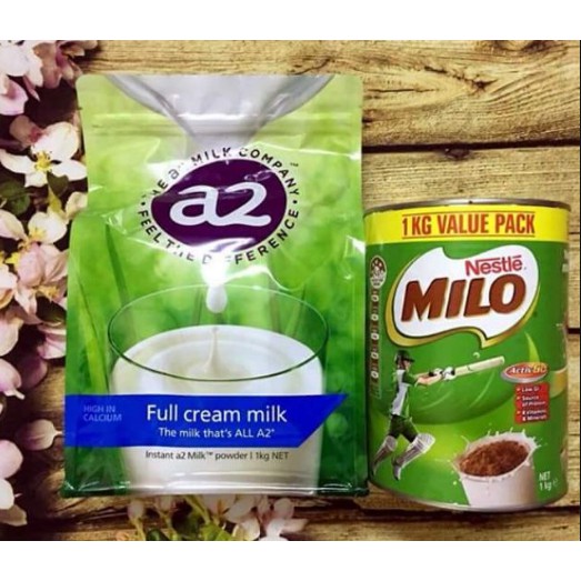 [GIÁ TỐT] COMBO SỮA TƯƠI A2 VÀ MILO ÚC 1KG CHÍNH HÃNG