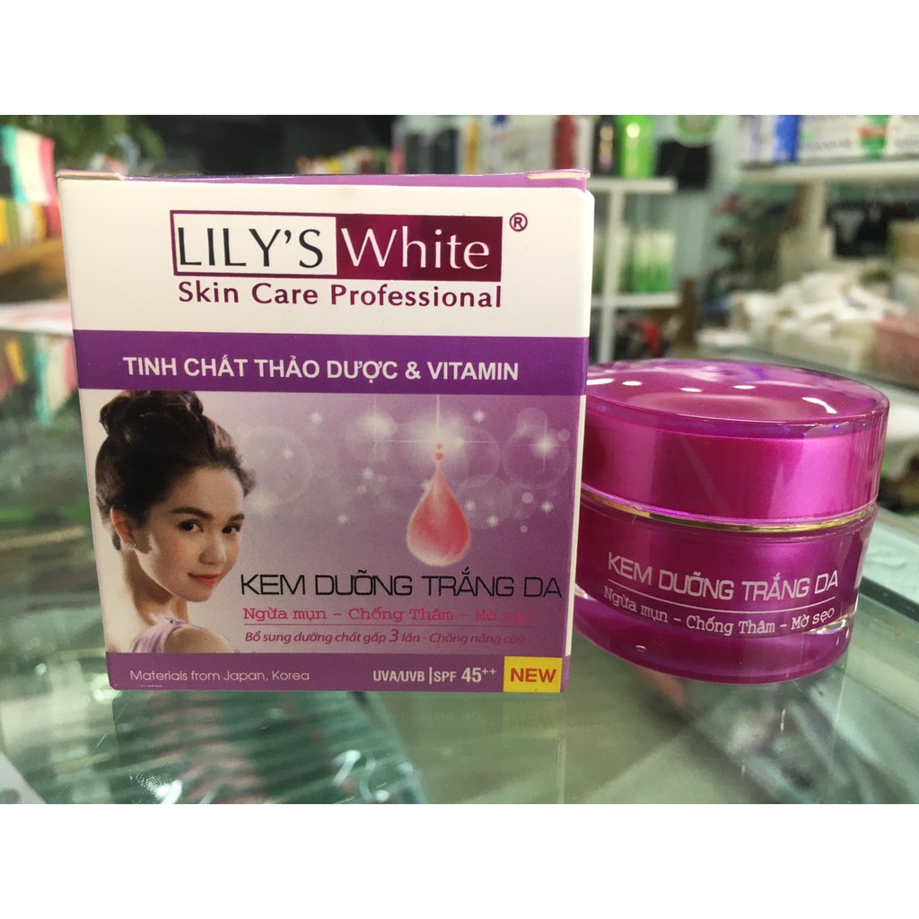Kem dưỡng trắng da thảo dược vitamin - Lily's White CHÍNH HÃNG