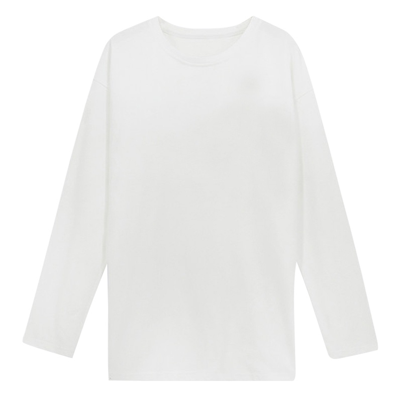 NRVP Áo Thun Nữ Tay Dài 100% Cotton Thời Trang Hàn Quốc