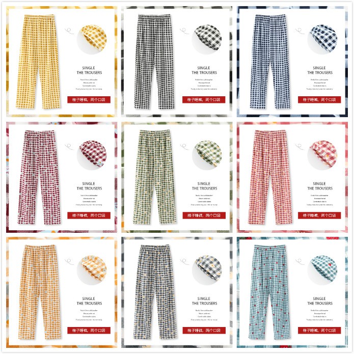 Quần ngủ dài kẻ sọc caro xinh xắn cho nữ | BigBuy360 - bigbuy360.vn