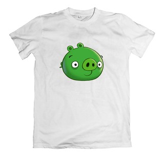 Áo thun in hình Angry Birds lợn xanh