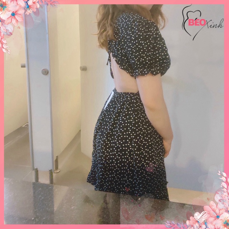 🔥BIGSIZE 60-90 KG🔥 Đầm tim hở lưng bigsize 60 đến 90 kg( béo mập xinh size lớn giá rẻ đẹp