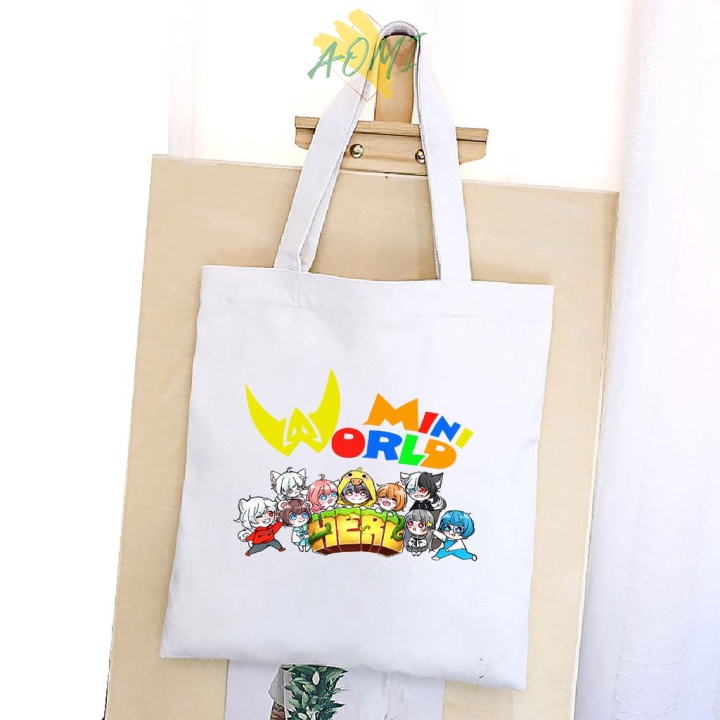 [Nhiều mẫu Đẹp] TÚI VẢI HERO TEAM ĐEO VAI TOTE CANVAS BAG CÓ KHÓA KÉO SIZE LỚN 33x38cm PHONG CÁCH CÁ TÍNH HOT TREND AOMI