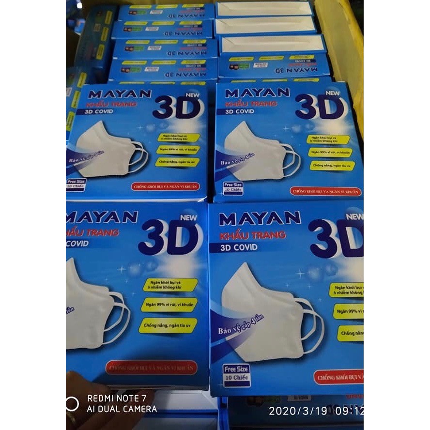 10 CÁI KHẨU TRANG MAYAN 3D MASK