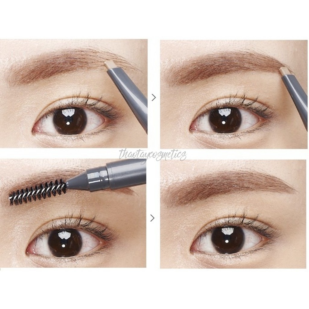 Chì kẻ mày 2 đầu The Face Shop Designing Eyebrow Pencil
