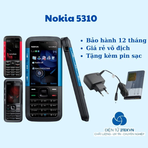 Điện Thoại độc cổ Nokia 5310 pin khủng giá rẻ Mỏng Nhỏ Gọn Bảo Hành 12 Tháng