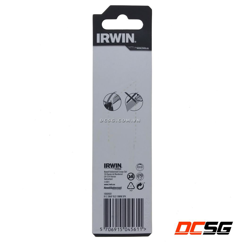 Lưỡi dao rọc giấy 18mm Irwin 10504561 | DCSG