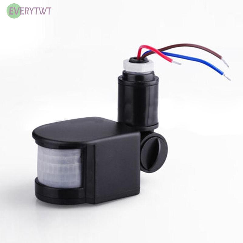 180° 110-220V PIR Infrared Automatic Motion Sensor Detector Wall Lamp Switch