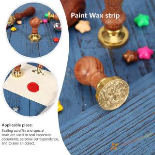 Retro Wax Sealing Stamp Wood Handle Grip Post Craft Seal Stamping Art Decor