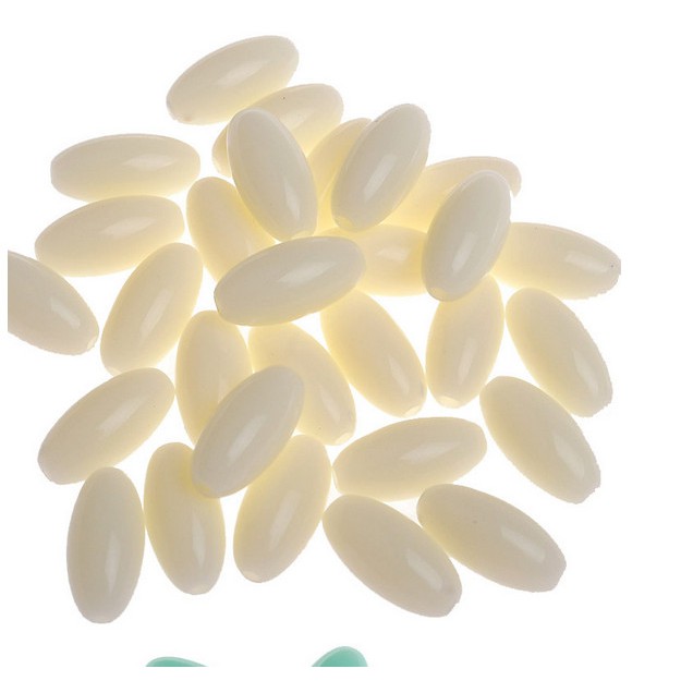 Bộ 30 hạt nhựa màu kẹo 7x15mm dùng làm trang sức thủ công