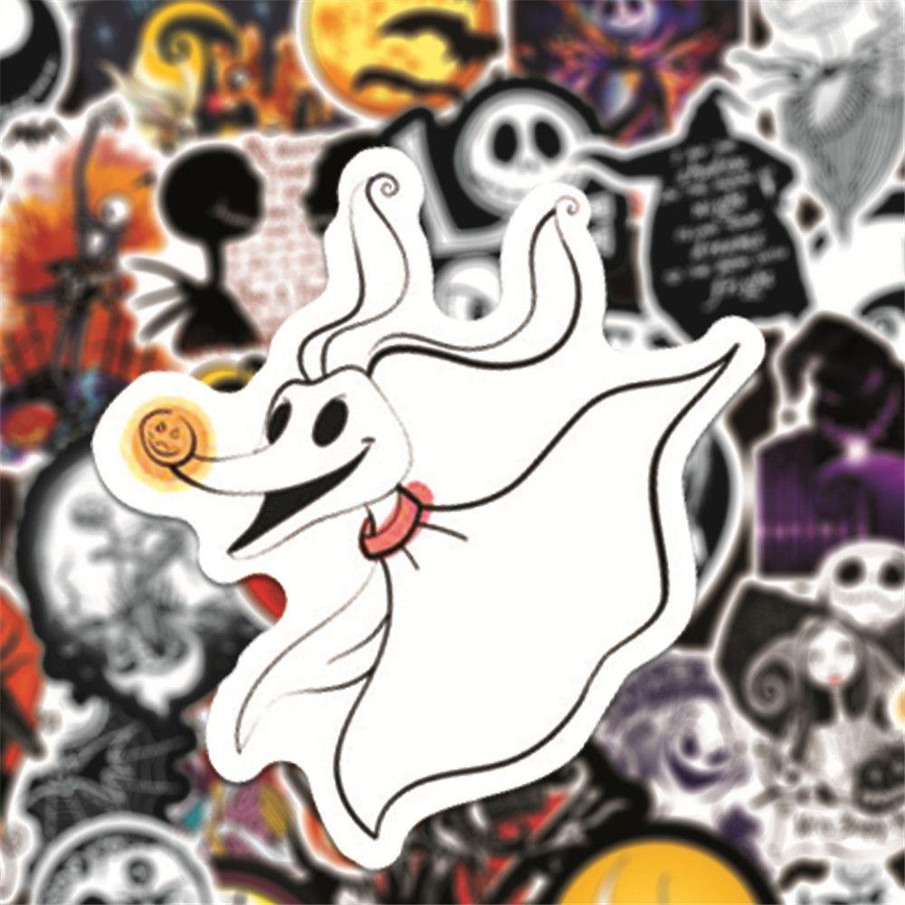 Miếng Dán Trang Trí Xe Hơi / Guitar Họa Tiết Hoạt Hình The Nightmare Before Christmas Độc Đáo Chống Thấm Nước