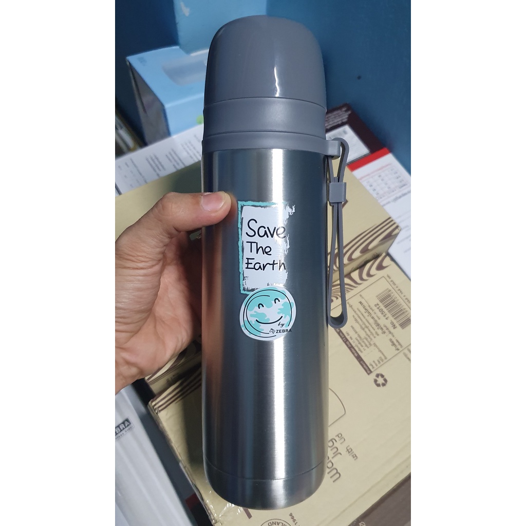 Bình giữ nhiệt có dây xách 500ml - Zebra 112651