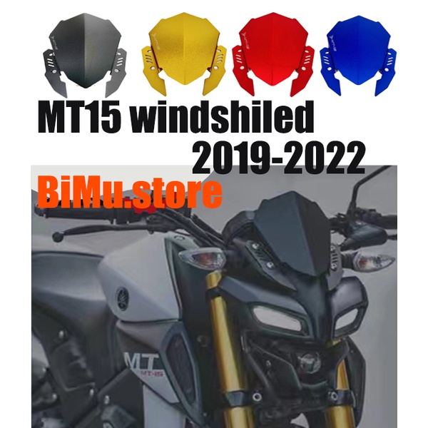 Phụ Kiện Xe Máy mt15 Nhôm Thể Thao Kính Chắn Gió Kính Chắn Gió Cho MT125 MT-125 2019-2022 MT15 MT-15