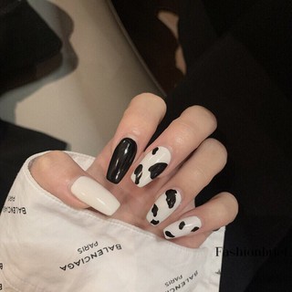 set móng bò sữa dài 24 móng kèm keo