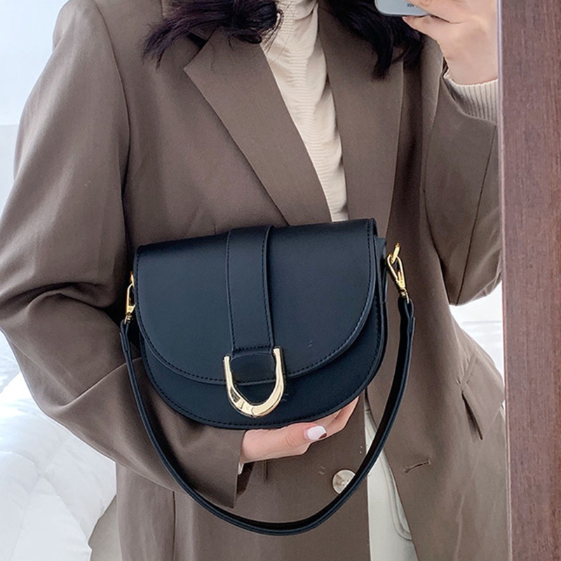 Túi Xách Da PU Kẹp Nách Phong Cách Cổ Điển Cho Nữ