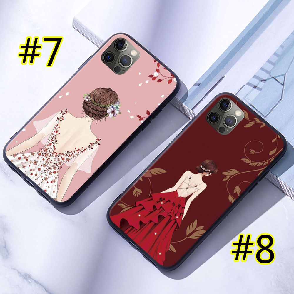 Ốp Điện Thoại Silicon Mềm Hình Cô Gái Cho OPPO A16 A16S A16K A53S A54 5G A55 4G Lưng