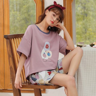 Bộ đồ mặc nhà dài tay họa tiết gấu dễ thương M0309