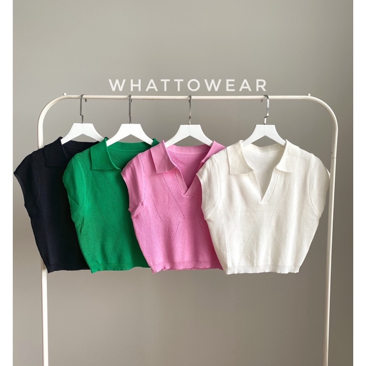 SALE Áo polo dệt kim tay dơi