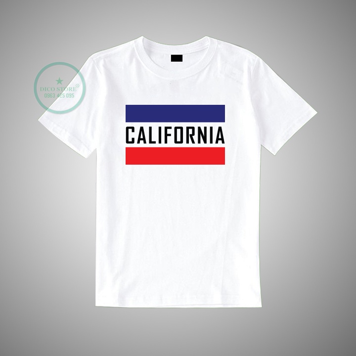 ÁO THUN NAM CALIFORNIA MẪU MỚI VẢI COTTON MỀM MỊN CAO CẤP