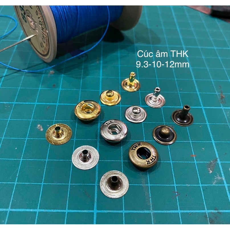 5 bộ Cúc âm 4 chi tiết THK - phụ kiện làm đồ da thủ công
