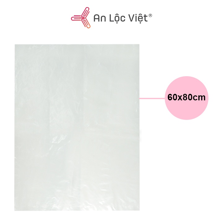 Bao nylon PE - 60X80cm Màu trắng trong