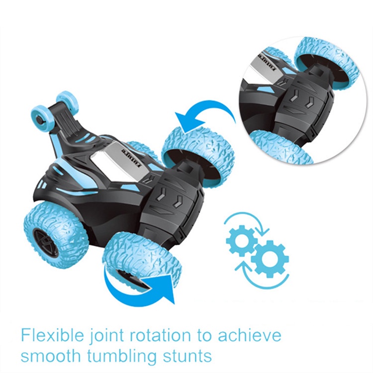 Đồ Chơi Xe Ô Tô Địa Hình Điều Khiển Từ Xa Nhào Lộn Xoay 360 Độ Phát Sáng