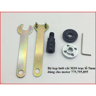 Đầu kẹp lưỡi cắt cho motor 775 Dùng nối với motor 775 trục 5 mm làm máy cắt Chất liệu cao cấp