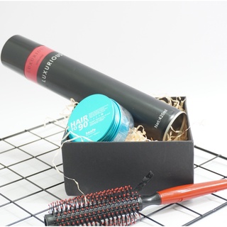 Ｃｏｍｂｏ Sáp vuốt tóc Nữ Hair to 90 KANFA + Gôm xịt tóc giữ nếp tóc con , uốn, giả uốn / Keo xịt tóc/ Wax | royal