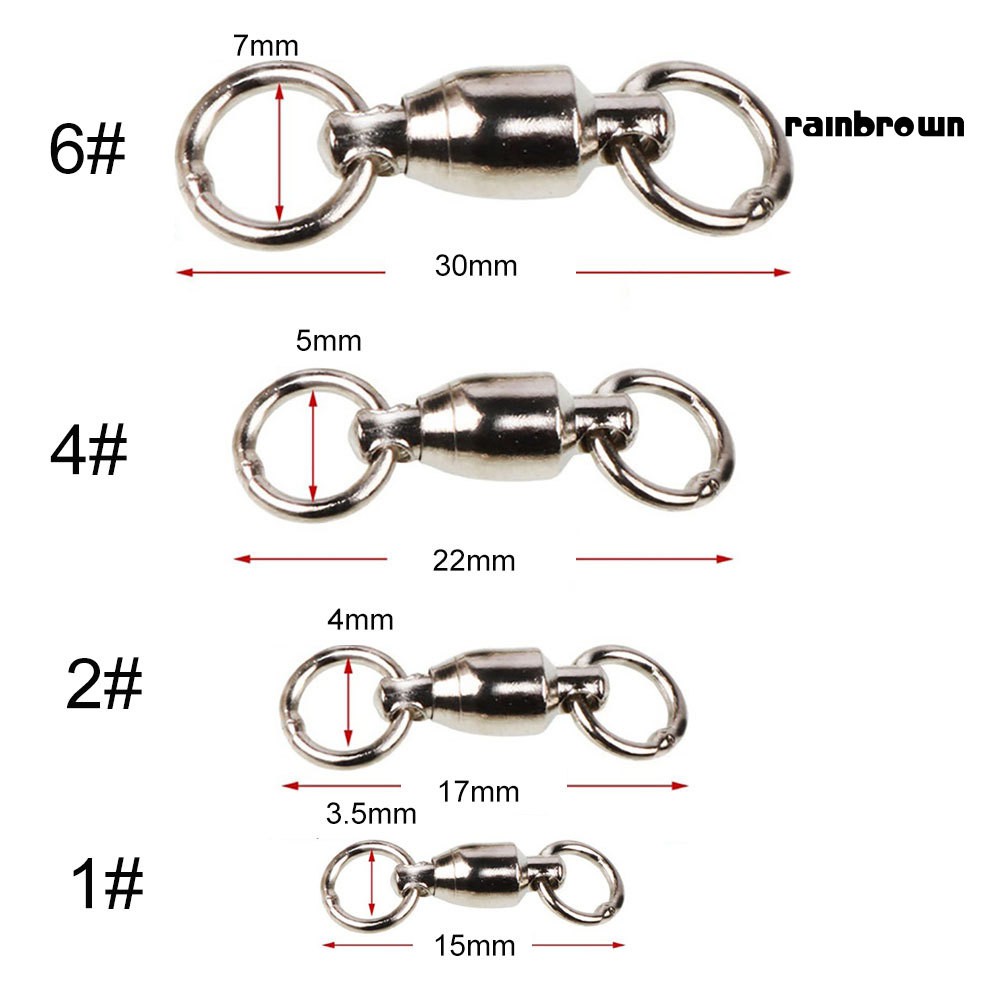 30 Khoen Móc Câu Cá Bằng Thép Không Gỉ
