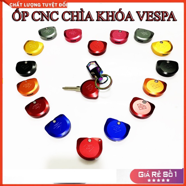 COMBO ỐP CNC CHÌA KHÓA VESPA VÀ MÓC SPIRIT BEAST CHÍNH HÃNG ( 2 MÓN)