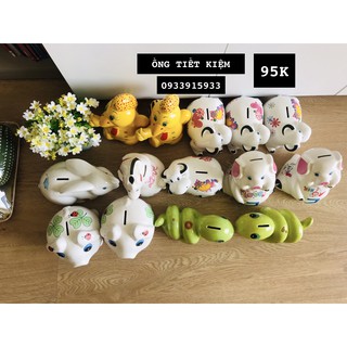 HEO ĐẤT TIẾT KIỆM 12 CON GIÁP BẰNG SỨ