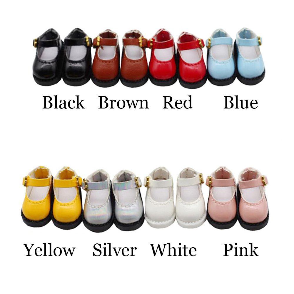 CLEVER Phụ Kiện Giày Da Sáng Màu Cho Búp Bê