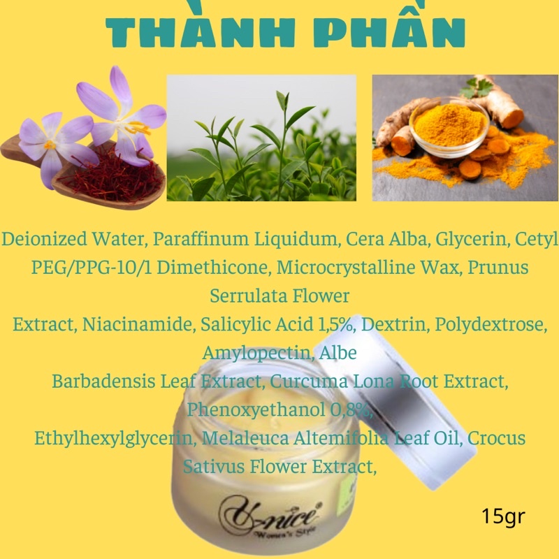 KEM CHUYÊN MỤN - NGỪA THÂM - GIÚP TÁI TẠO DA VNICE